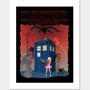 Doctor Who Stranger Things Posters and Art
